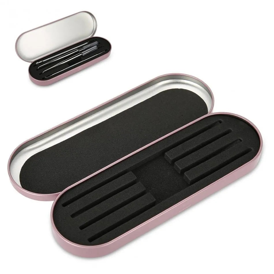 Estuche profesional para pinzas de extensión de pestañas.
